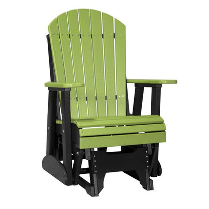 LuxCraft 2′ Adirondack Glider Chair  Luxcraft Lime Green / Black  