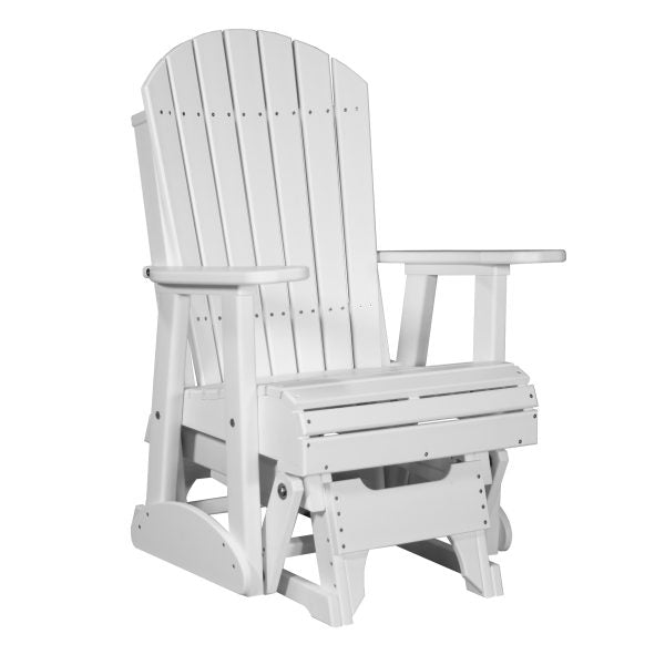 LuxCraft 2′ Adirondack Glider Chair  Luxcraft White  
