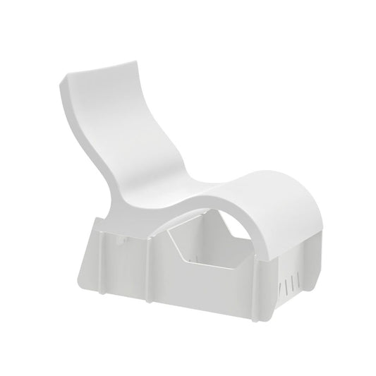 Ledge Lowback Chair Riser 12"-15"  Ledge White  