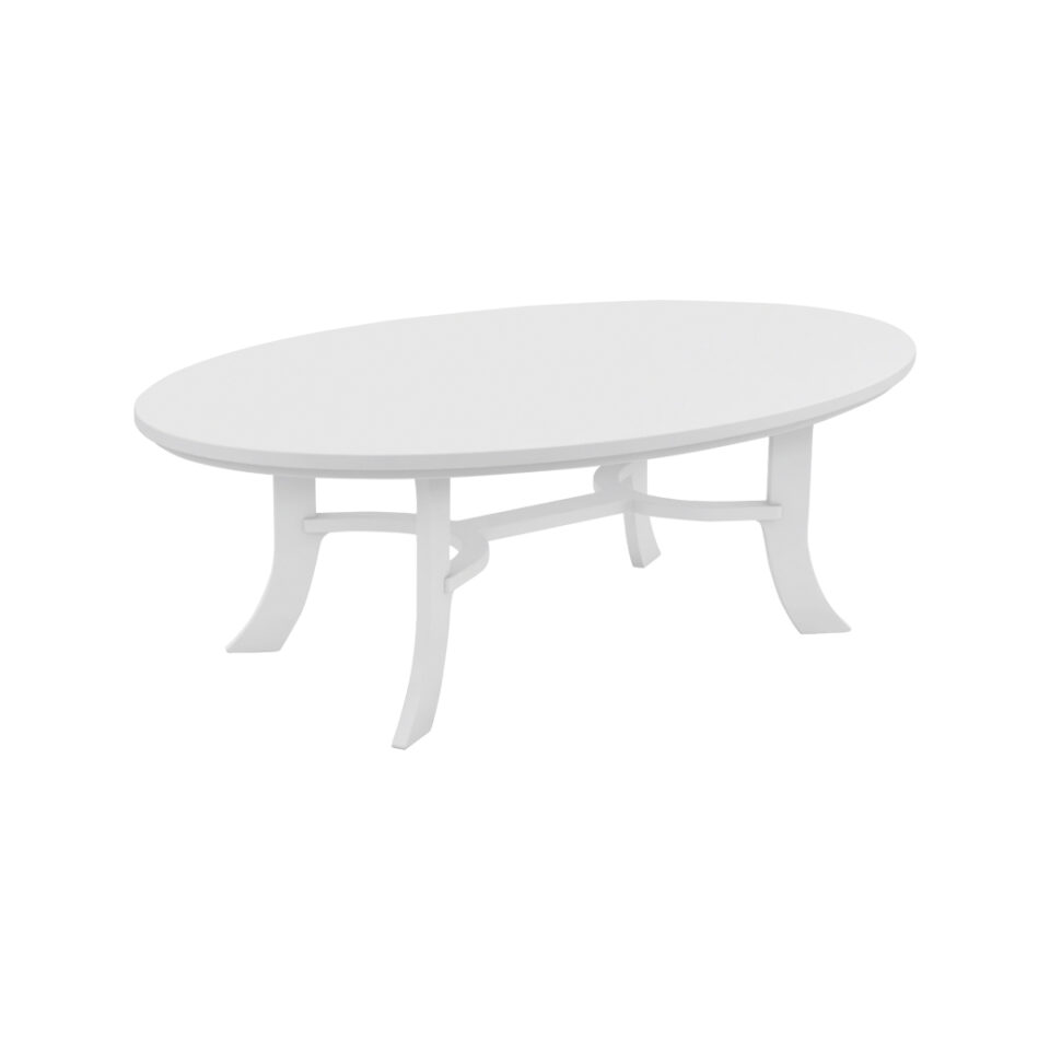 Ledge Legacy Oval Coffee Table  Ledge White  