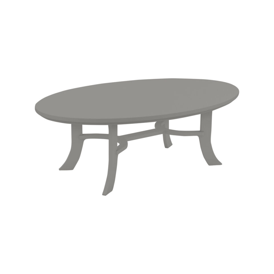 Ledge Legacy Oval Coffee Table  Ledge Gray  