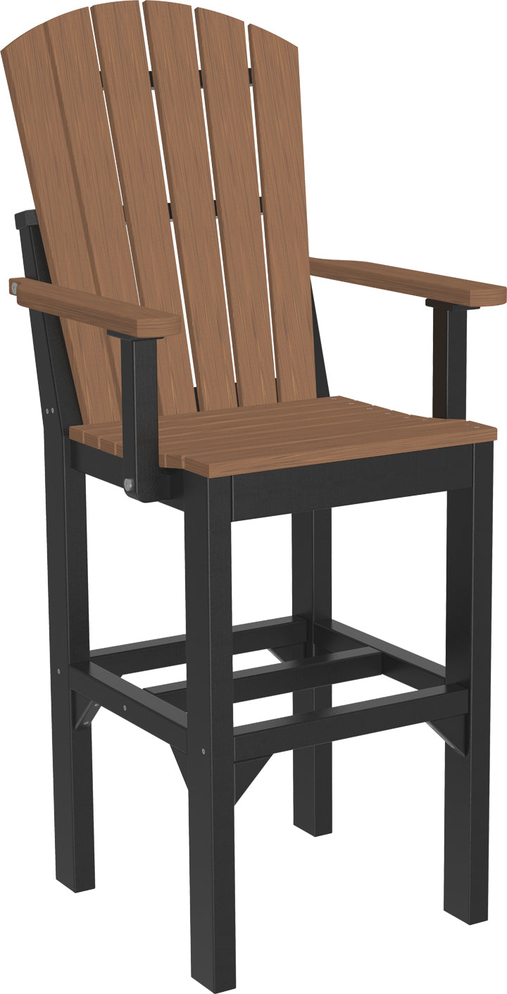 LuxCraft  Adirondack Arm Chair  Luxcraft Antique Mahogany / Black Bar 