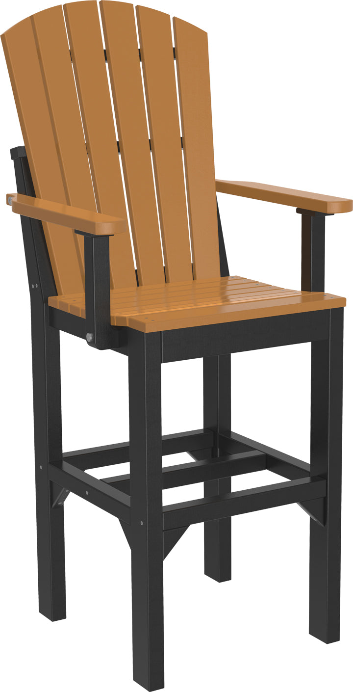 LuxCraft  Adirondack Arm Chair  Luxcraft Cedar / Black Bar 