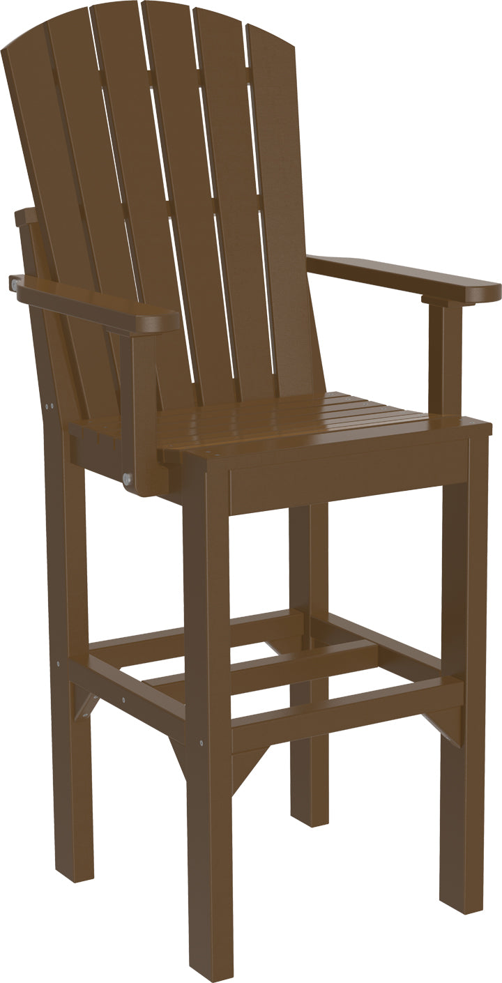 LuxCraft  Adirondack Arm Chair  Luxcraft Chestnut Brown Bar 