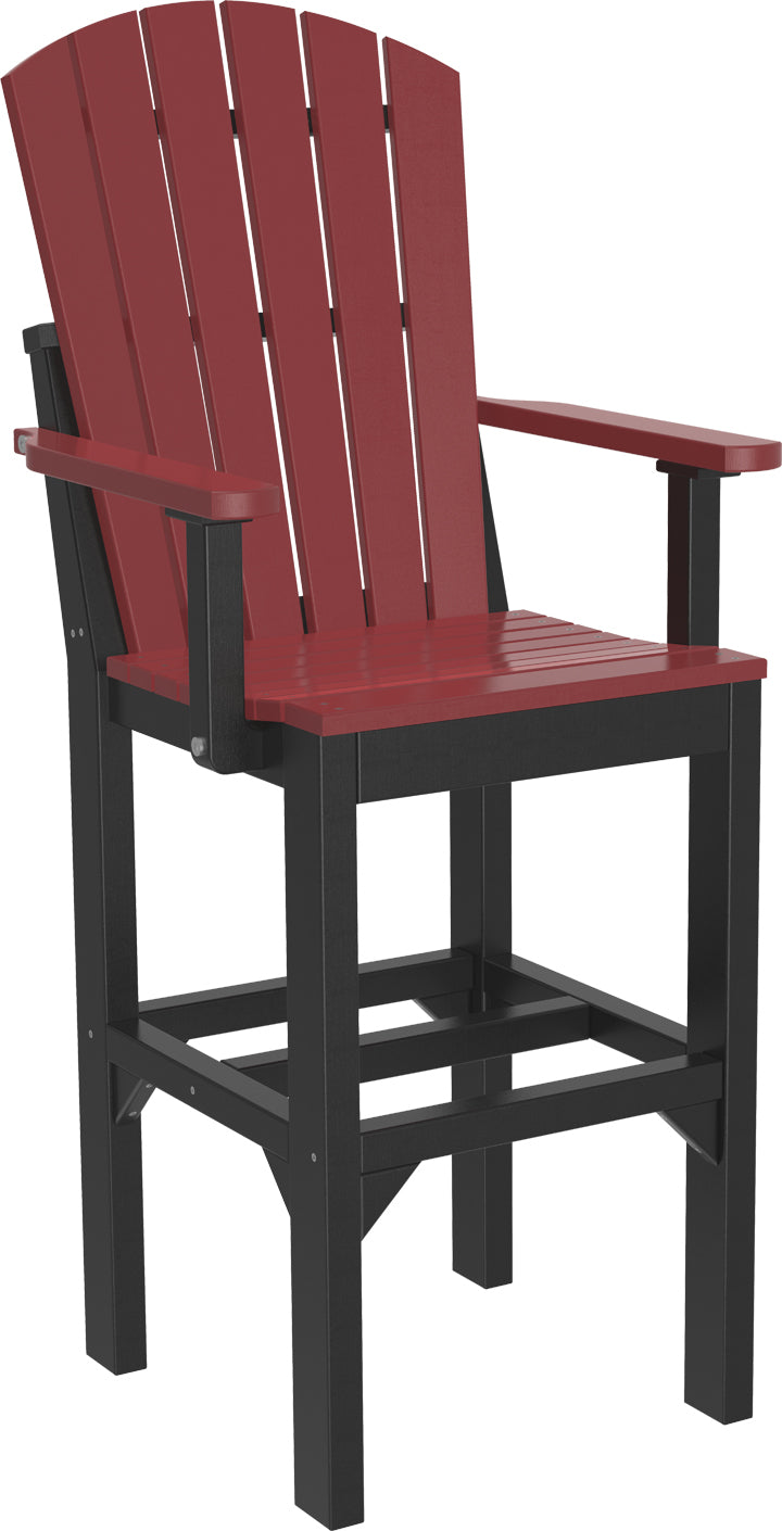 LuxCraft  Adirondack Arm Chair  Luxcraft Cherrywood / Black Bar 