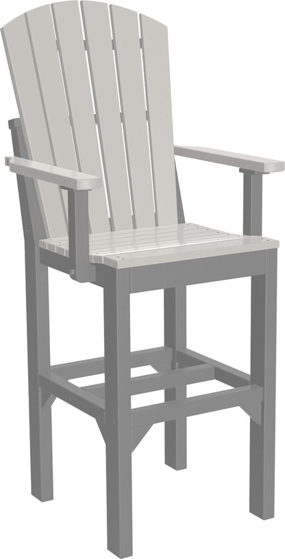 LuxCraft  Adirondack Arm Chair  Luxcraft Dove Gray / Slate Bar 