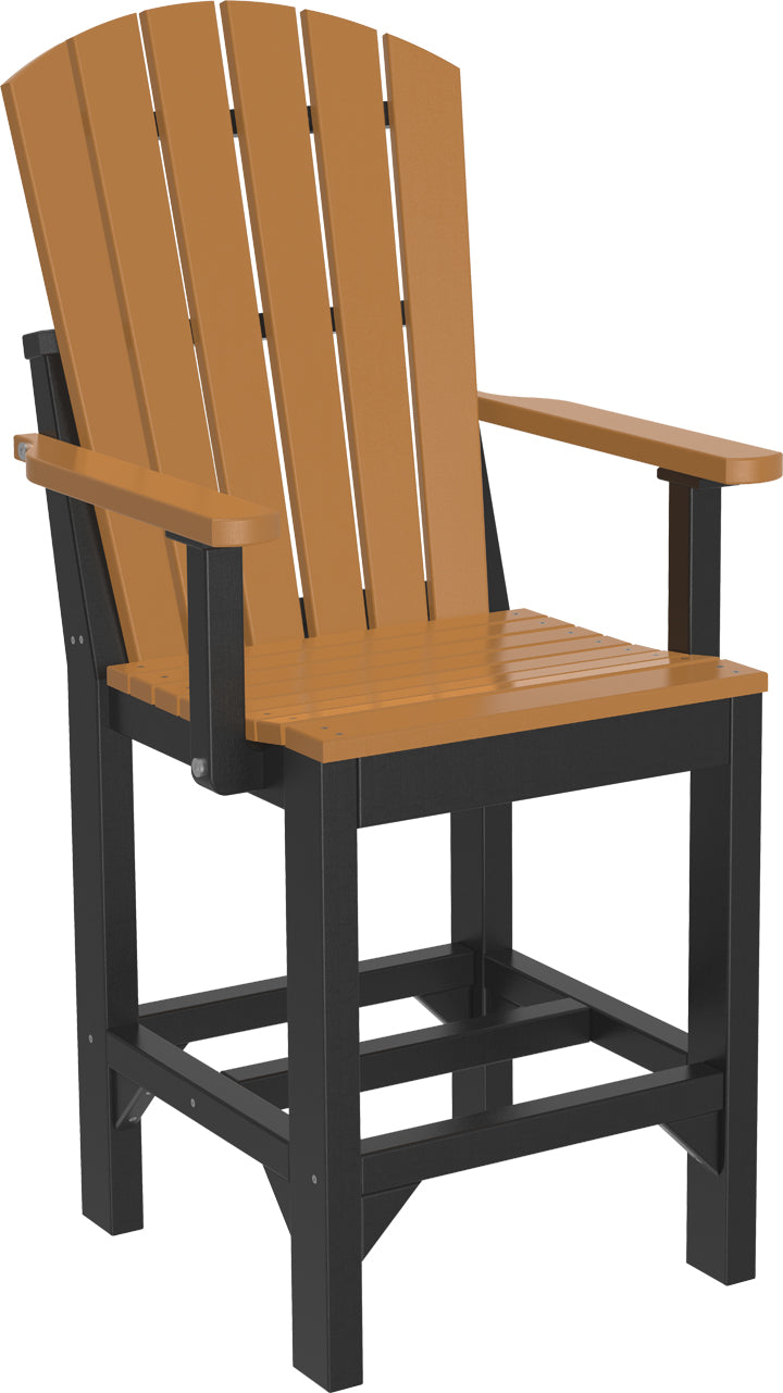 LuxCraft  Adirondack Arm Chair  Luxcraft Cedar / Black Counter 