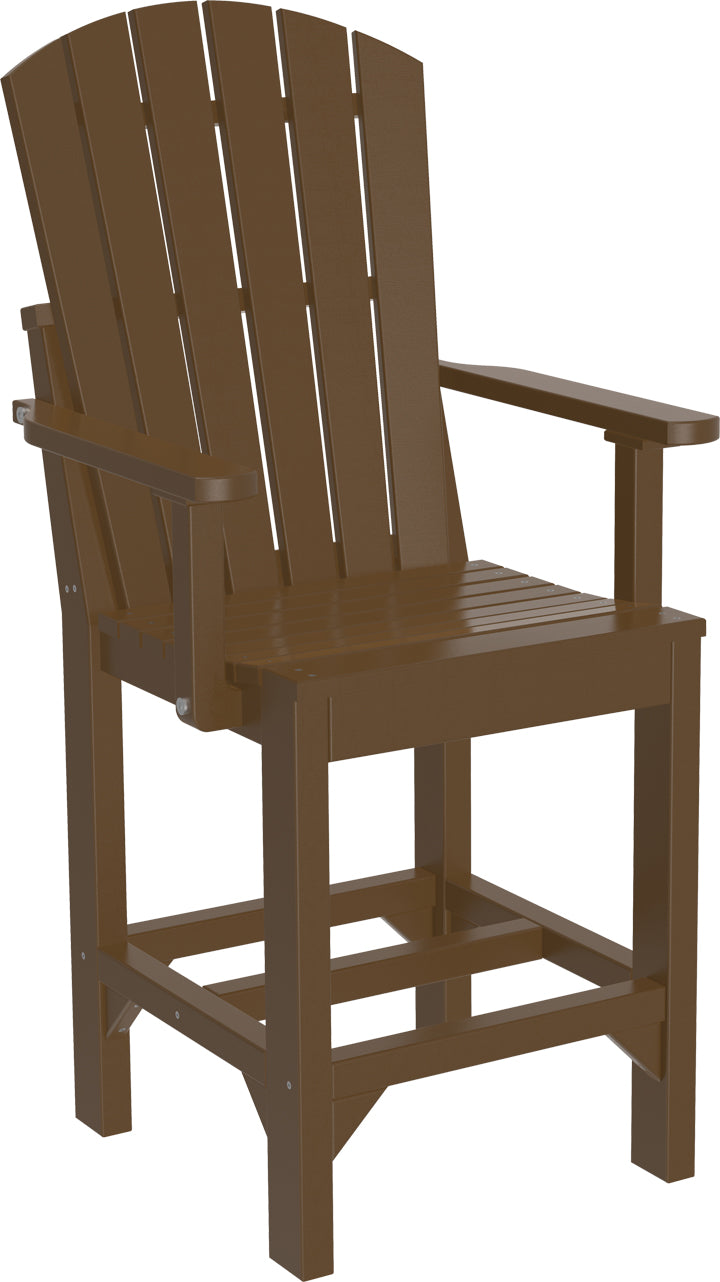 LuxCraft  Adirondack Arm Chair  Luxcraft Chestnut Brown Counter 