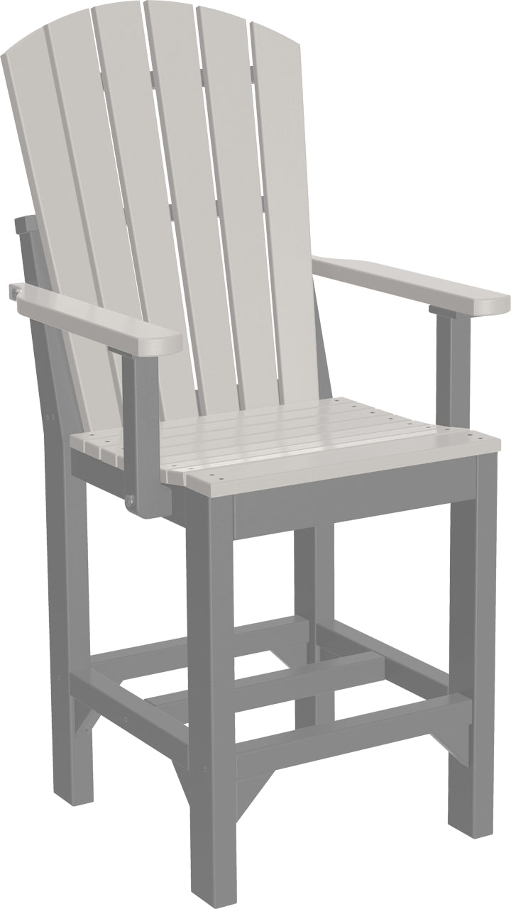 LuxCraft  Adirondack Arm Chair  Luxcraft Dove Gray / Slate Counter 