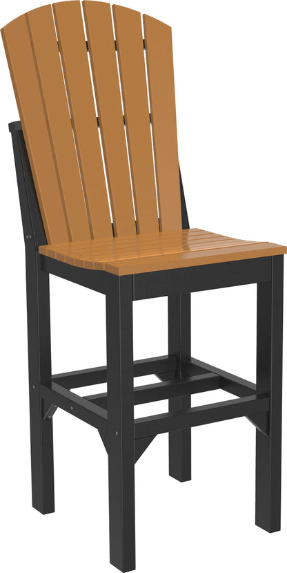 LuxCraft  Adirondack Side Chair Chair Luxcraft Cedar / Black Bar 