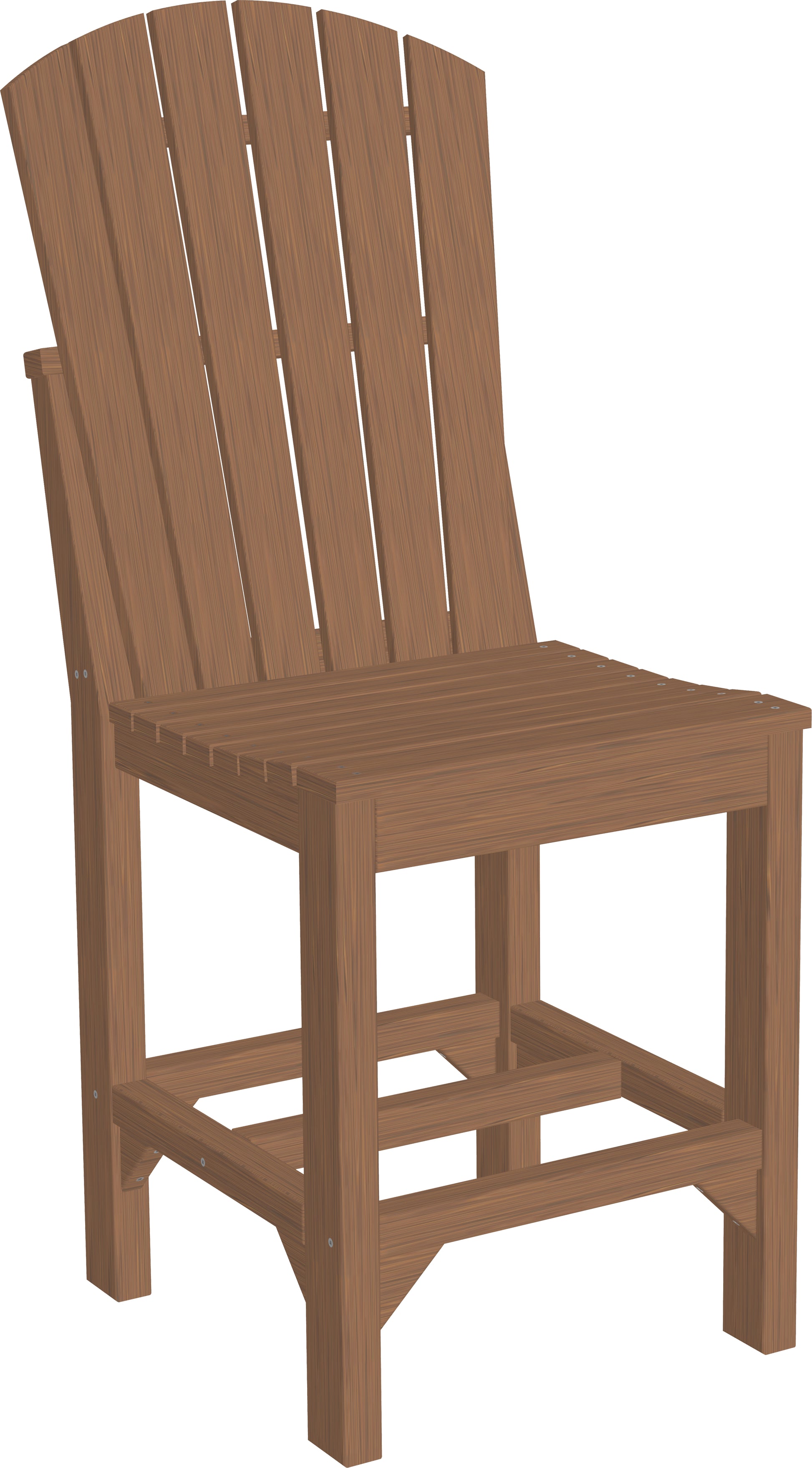 LuxCraft  Adirondack Side Chair Chair Luxcraft Antique Mahogany Counter 