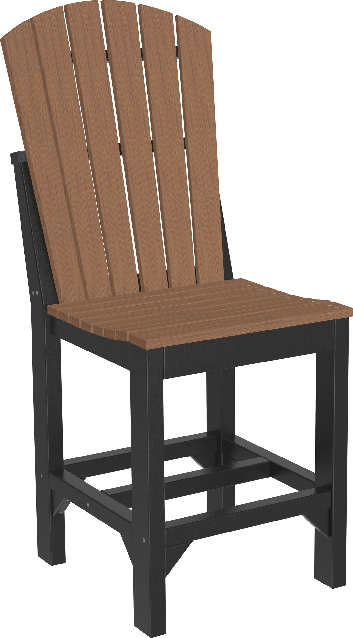LuxCraft  Adirondack Side Chair Chair Luxcraft Antique Mahogany / Black Counter 