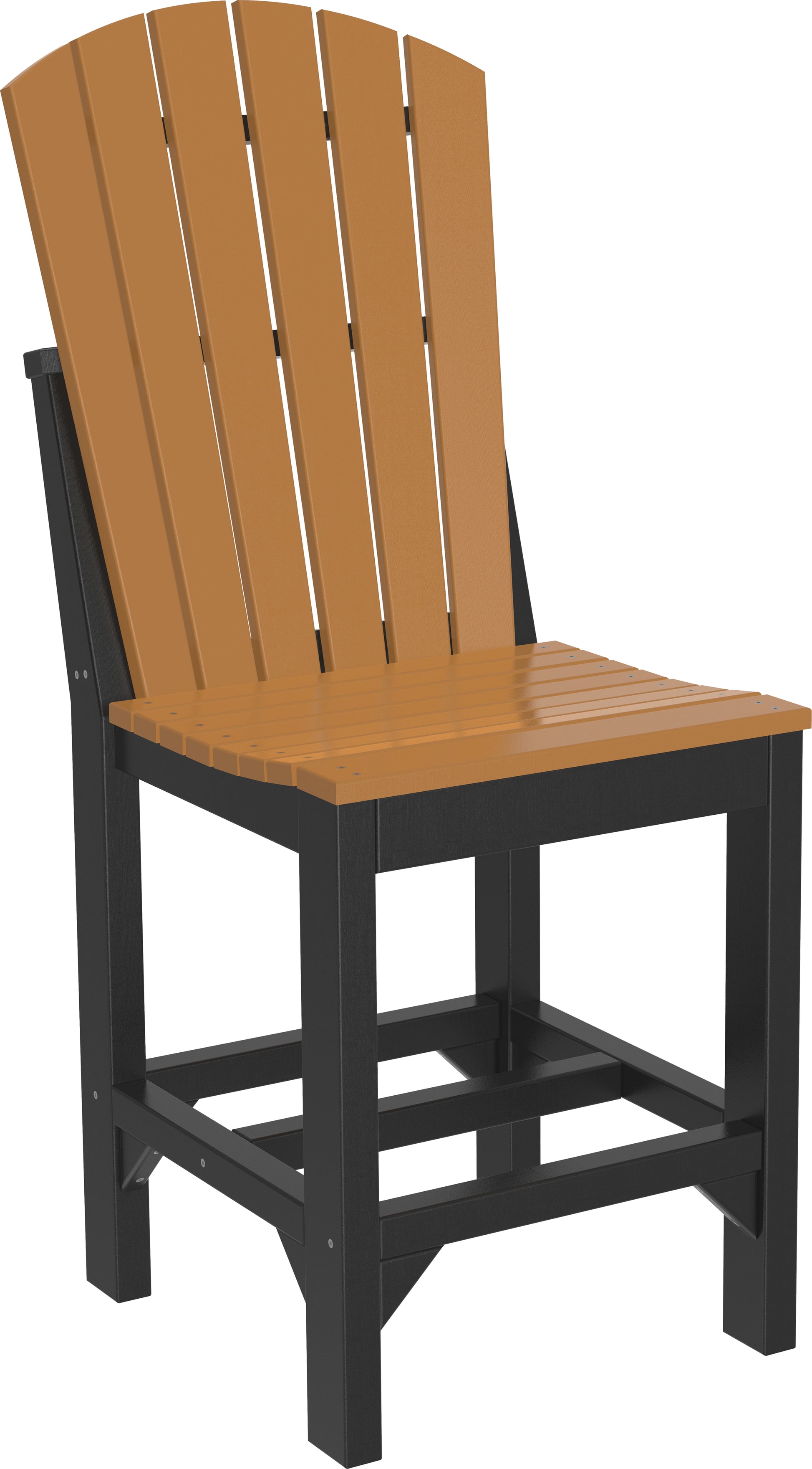 LuxCraft  Adirondack Side Chair Chair Luxcraft Cedar / Black Counter 