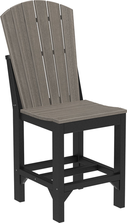 LuxCraft  Adirondack Side Chair Chair Luxcraft Coastal Gray / Black Counter 