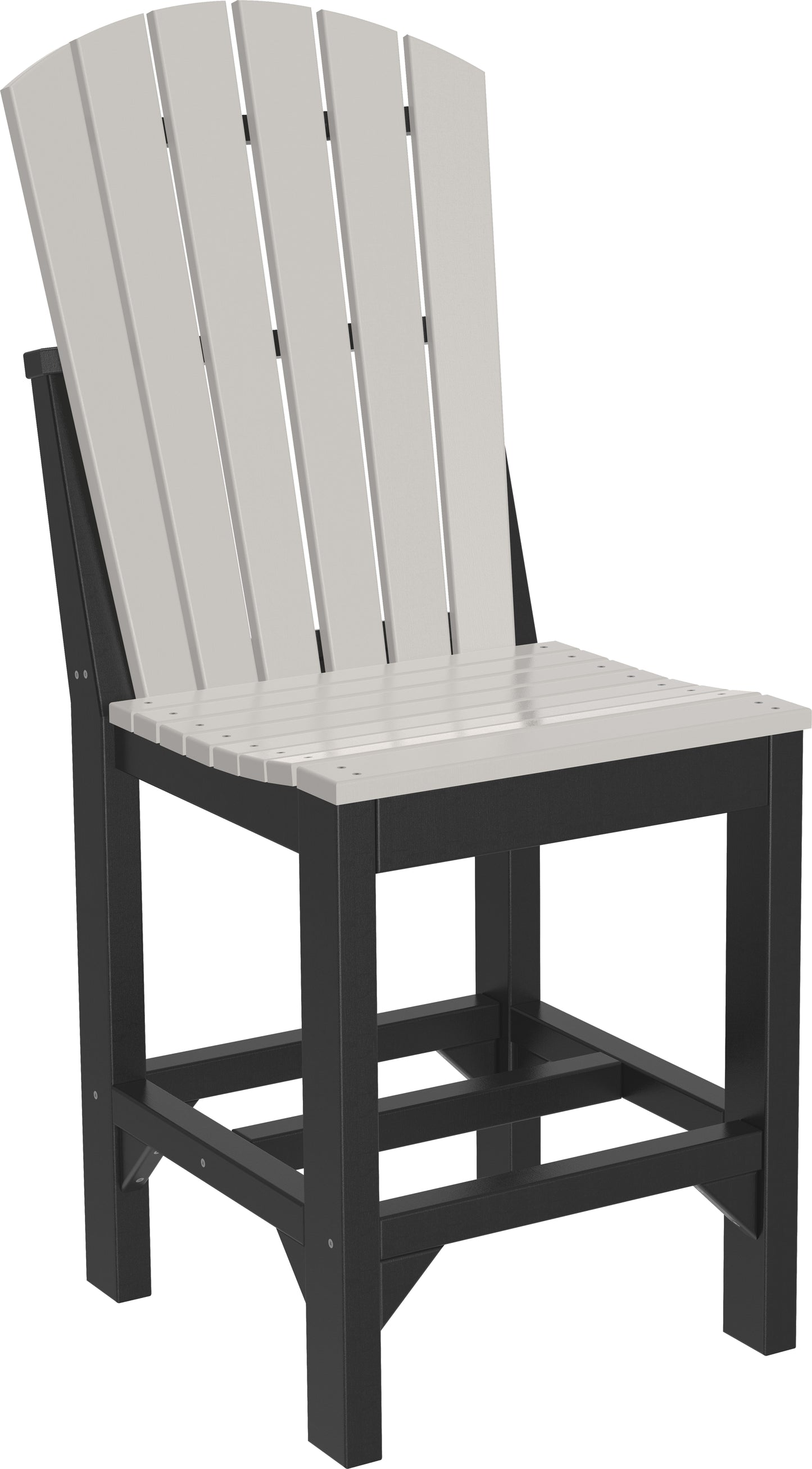 LuxCraft  Adirondack Side Chair Chair Luxcraft Dove Gray / Black Counter 