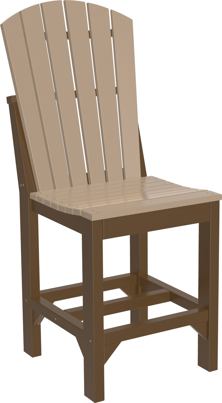 LuxCraft  Adirondack Side Chair Chair Luxcraft Weatherwood / Chestnut Brown Counter 