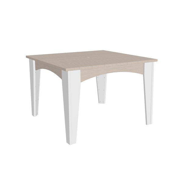 LuxCraft Island Dining Table (44″ Square)  Luxcraft Birch / White  