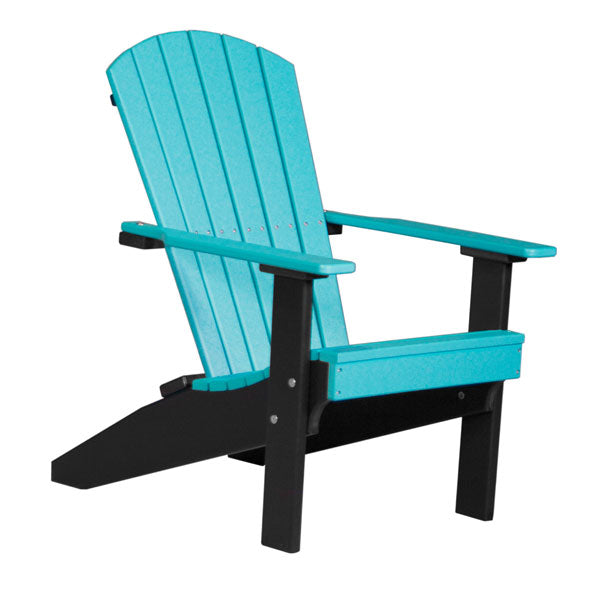LuxCraft Lakeside Adirondack Chair ArmChair Luxcraft Aruba Blue / Black  