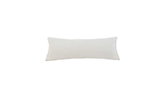 Rectangular Bolster Pillow (10” x 18”)  Ledge WHITE  