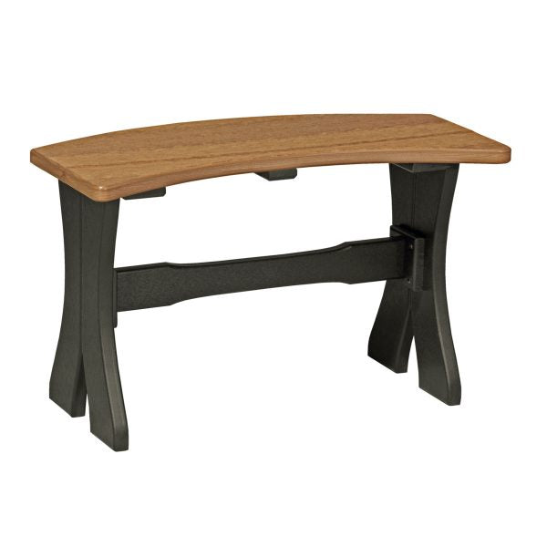 LuxCraft  28″ Table Bench  Luxcraft Antique Mahogany / Black  