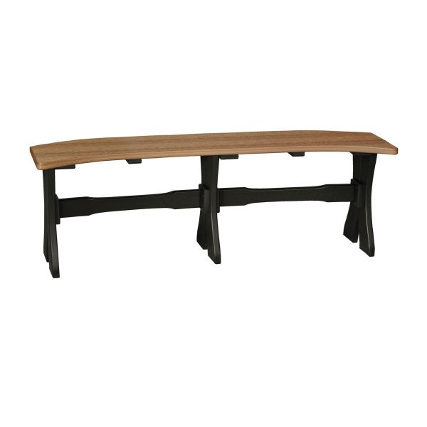 LuxCraft  52″ Table Bench  Luxcraft Antique Mahogany / Black  