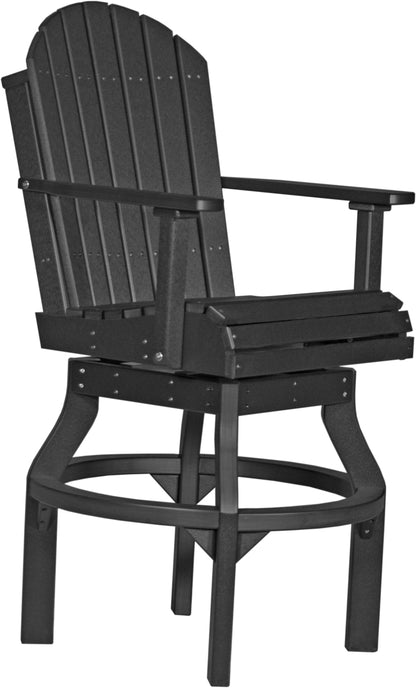 LuxCraft Adirondack Swivel Chair  Luxcraft Black Bar 