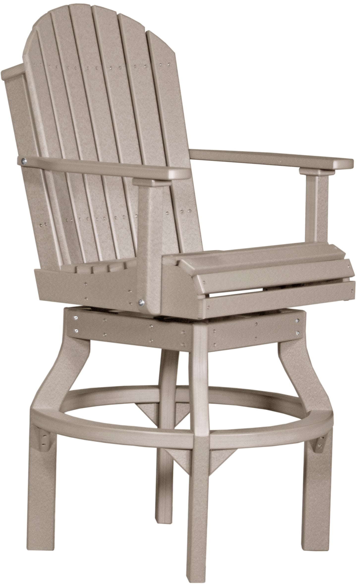 LuxCraft Adirondack Swivel Chair  Luxcraft Weatherwood Bar 