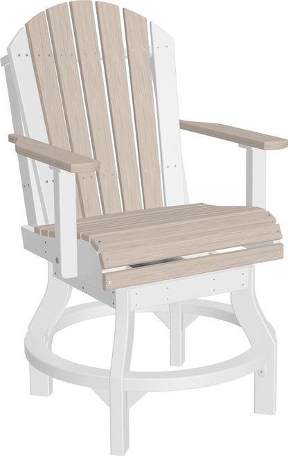LuxCraft Adirondack Swivel Chair  Luxcraft Birch / White Counter 