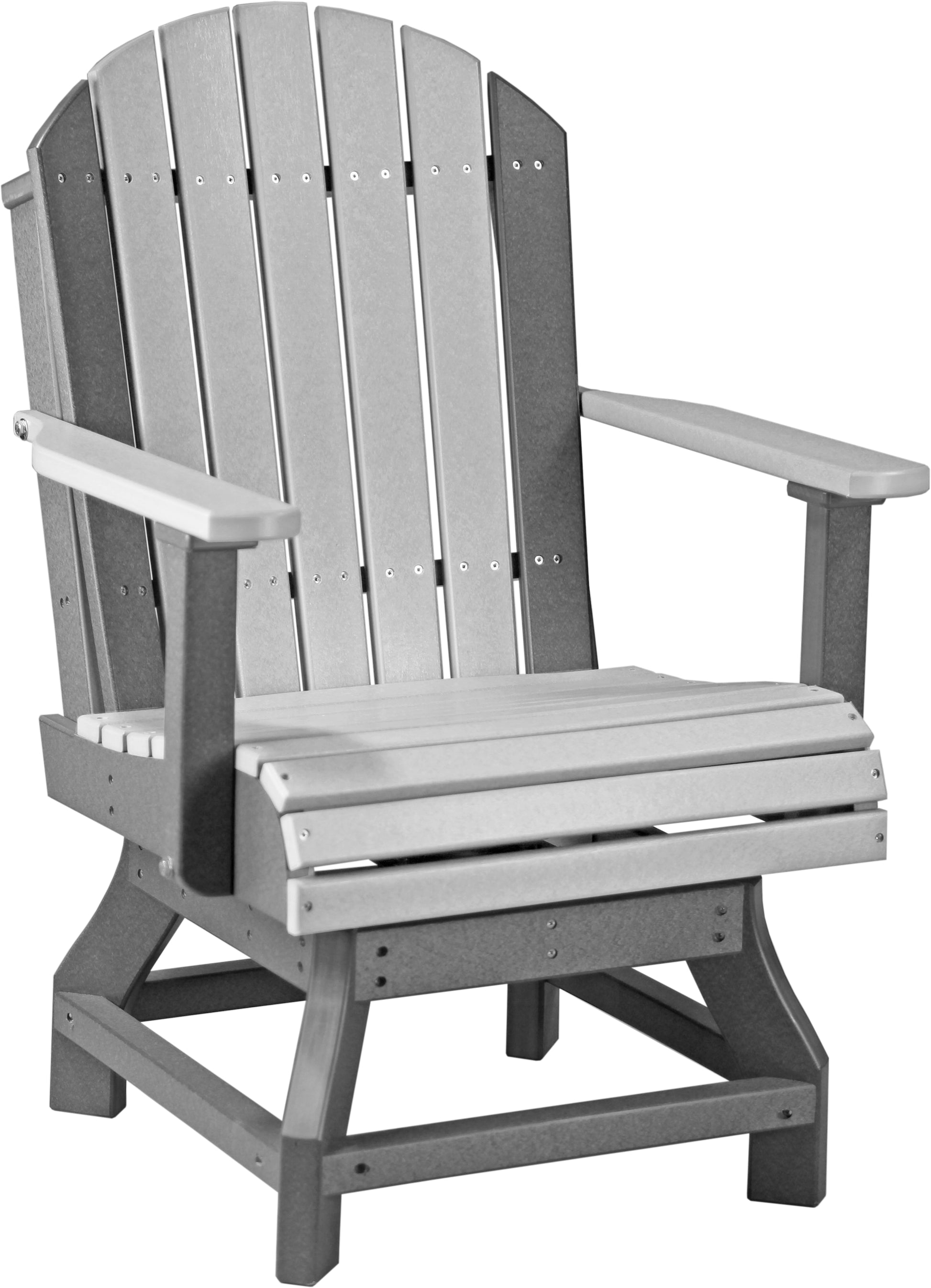 LuxCraft Adirondack Swivel Chair  Luxcraft Dove Gray / Slate Dining 