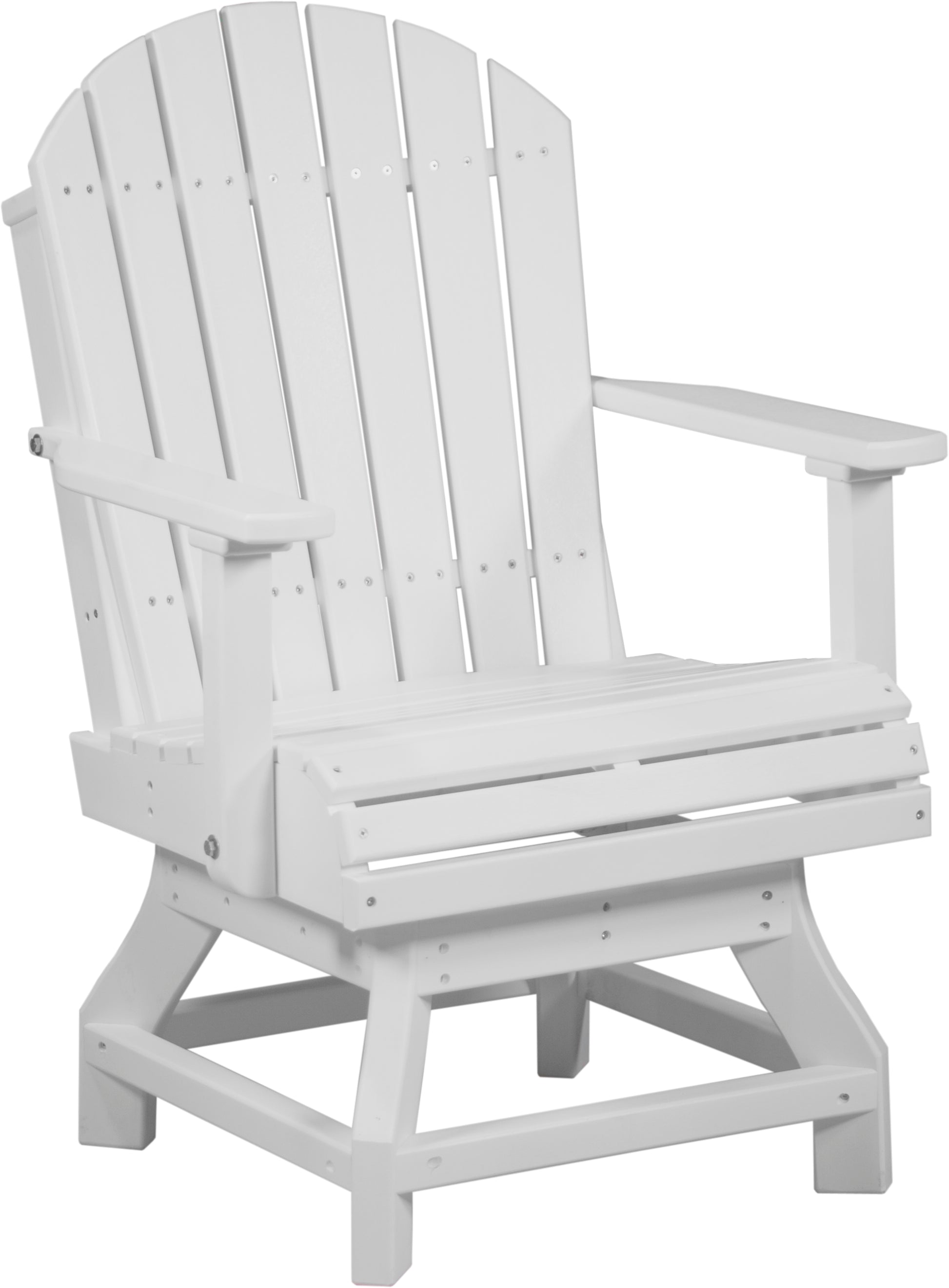 LuxCraft Adirondack Swivel Chair  Luxcraft White Dining 