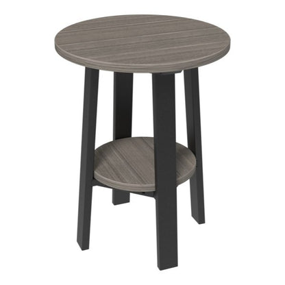 LuxCraft Deluxe End Table 28″  Luxcraft Coastal Gray / Black  
