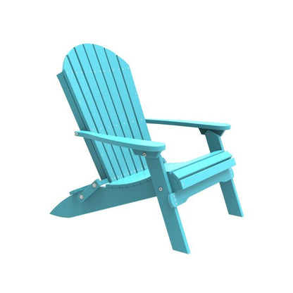 LuxCraft  Folding Adirondack Chair  Luxcraft Aruba Blue  