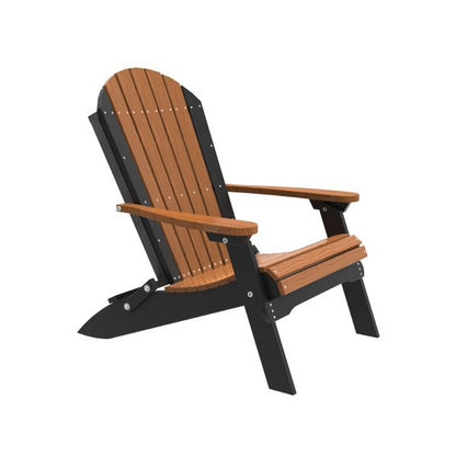 LuxCraft  Folding Adirondack Chair  Luxcraft Antique Mahogany / Black  