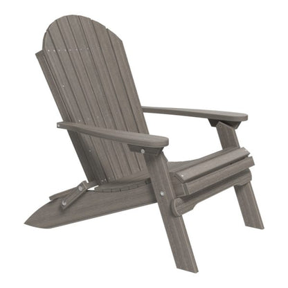 LuxCraft  Folding Adirondack Chair  Luxcraft Coastal Gray  