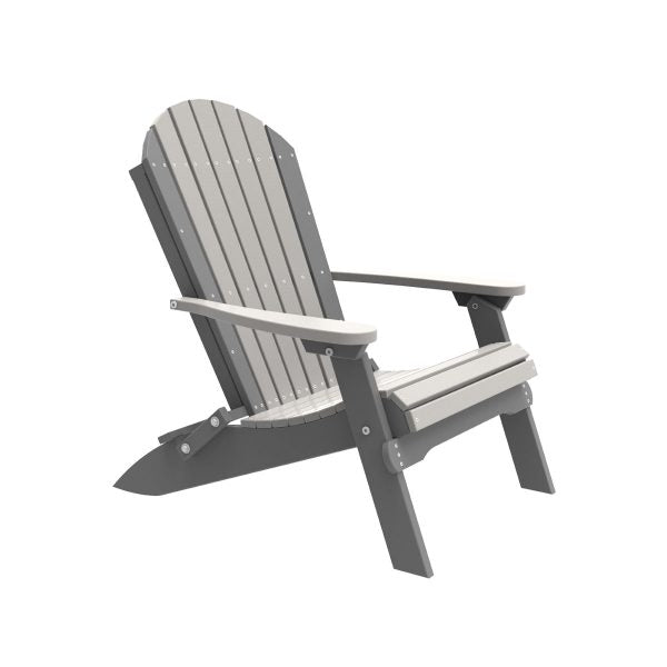 LuxCraft  Folding Adirondack Chair  Luxcraft Dove Gray / Slate  