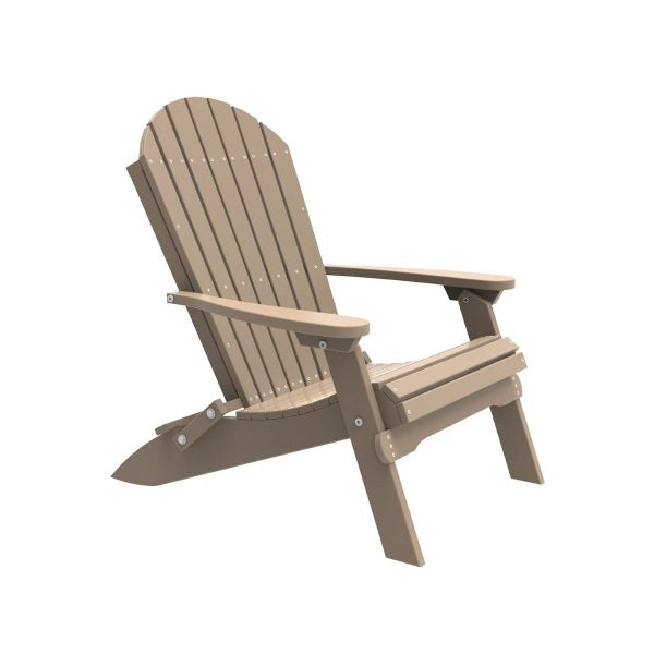 LuxCraft  Folding Adirondack Chair  Luxcraft Weatherwood  