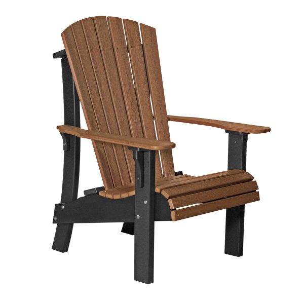 LuxCraft Royal Adirondack Chair  Luxcraft Antique Mahogany / Black  