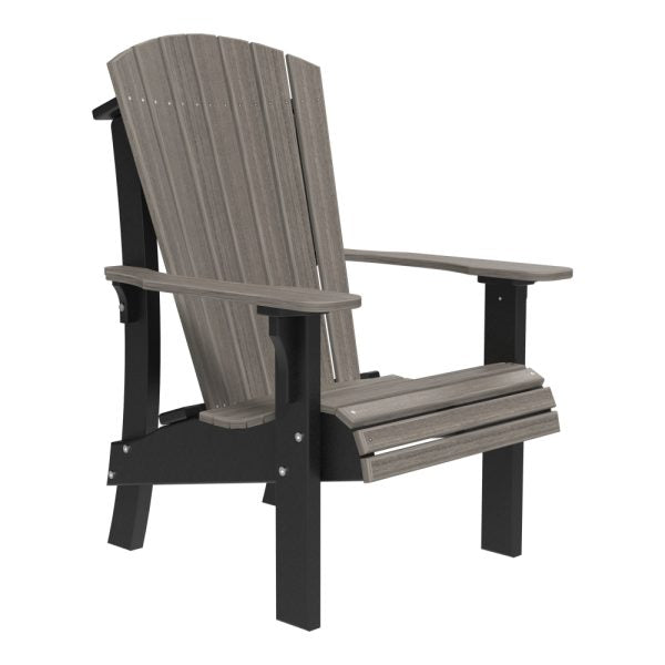 LuxCraft Royal Adirondack Chair  Luxcraft Coastal Gray / Black  