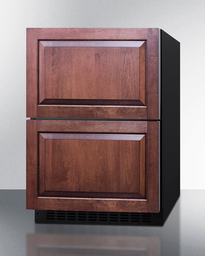 24" Wide Outdoor 2-Drawer All-Freezer, ADA Compliant Freezer Summit   