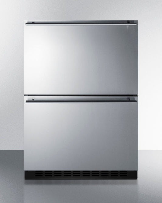 24" Wide Outdoor 2-Drawer All-Freezer, ADA Compliant Freezer Summit With Freezer  