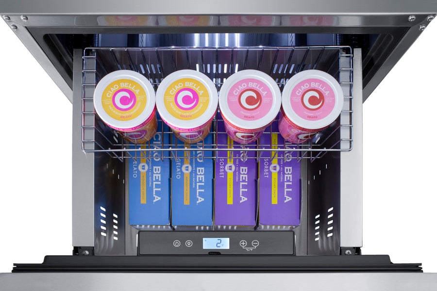 24" Wide 2-Drawer All-Freezer, ADA Compliant All-Freezer Summit   