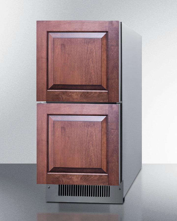 15" Wide 2-Drawer All-Refrigerator, ADA Compliant All-Refrigerator Summit   