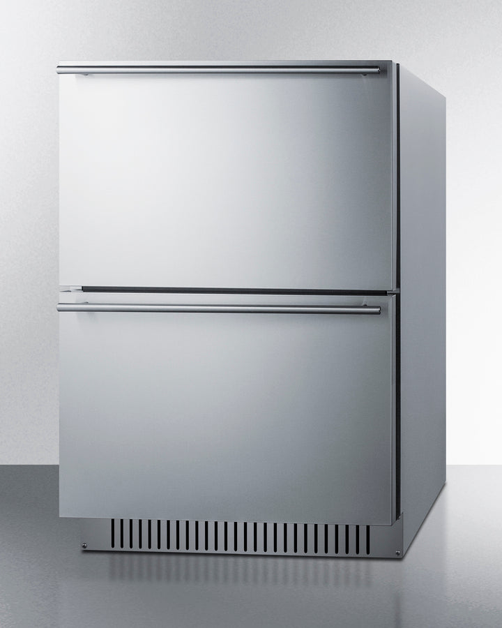 24" Wide 2-Drawer All-Freezer, ADA Compliant All-Refrigerator Summit   