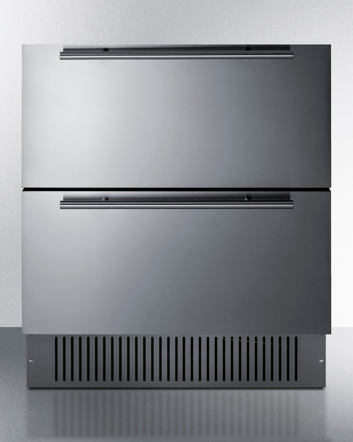 30" Wide 2-Drawer All-Refrigerator All-Refrigerator Summit Stainless Steel 30 Inch Standard