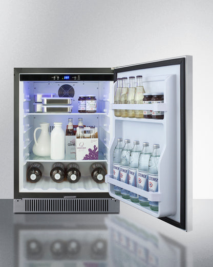 24" Wide Built-In Outdoor All-Refrigerator All-Refrigerator Summit   