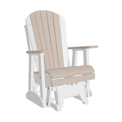 LuxCraft 2′ Adirondack Glider Chair  Luxcraft Birch / White  
