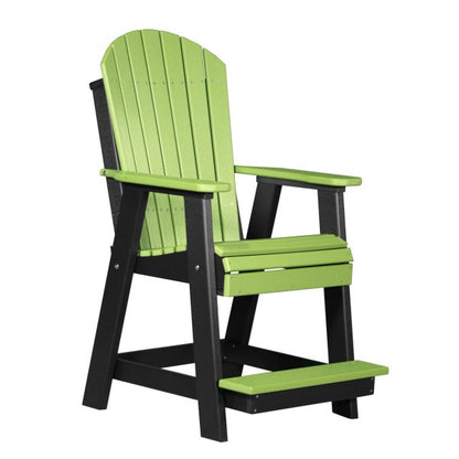 LuxCraft Adirondack Balcony Chair  Luxcraft Lime Green / Black  