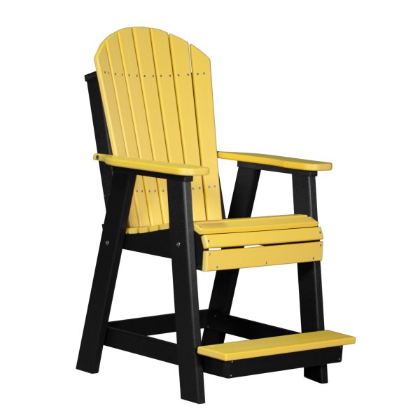 LuxCraft Adirondack Balcony Chair  Luxcraft Yellow / Black  