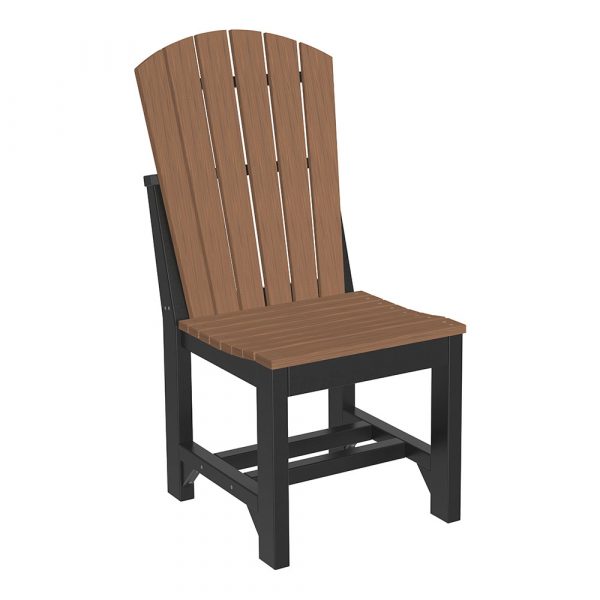LuxCraft  Adirondack Side Chair Chair Luxcraft Antique Mahogany / Black Dining 