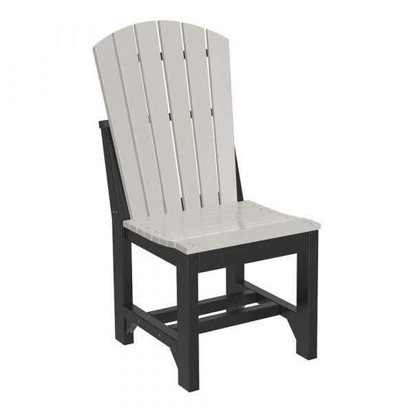 LuxCraft  Adirondack Side Chair Chair Luxcraft Dove Gray / Black Dining 
